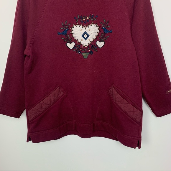 Vintage 90s White Stag Embroidered Grandma Cottagecore Sweatshirt - Picture 2 of 7